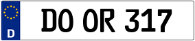 Trailer License Plate